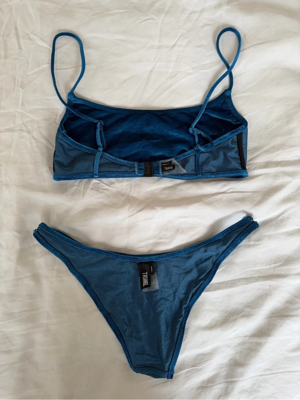 triangl swimwear Deep Teal Blue Bikini Set